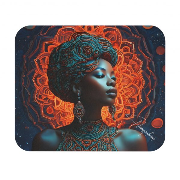 Mandala Grace: Afrocentric Art Rectangle Mouse Pad