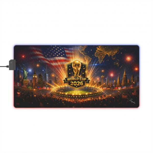 FIFA 2026 Stadium LED Gaming Desk Mat