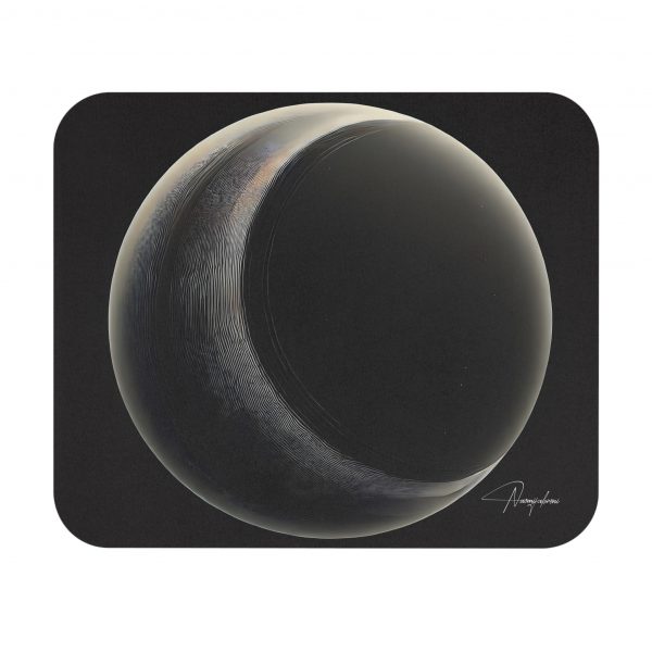 Lunar Glow Mousepad - Enceladus Crescent Elegance