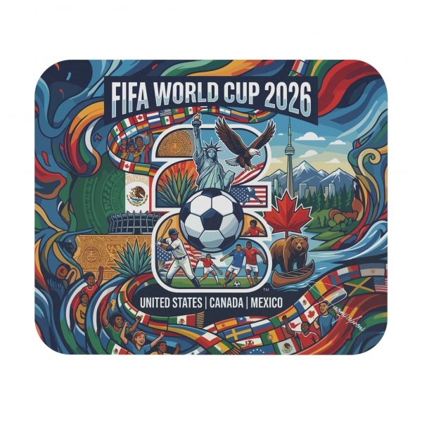 FIFA World Cup 2026 Soccer Crest Mouse Pad | USA Canada Mexico