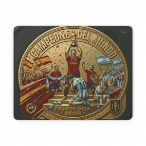 Campeones del Mundo PU Leather Mouse Pad &mdash; Spain FIFA World Cup 2026 Champions