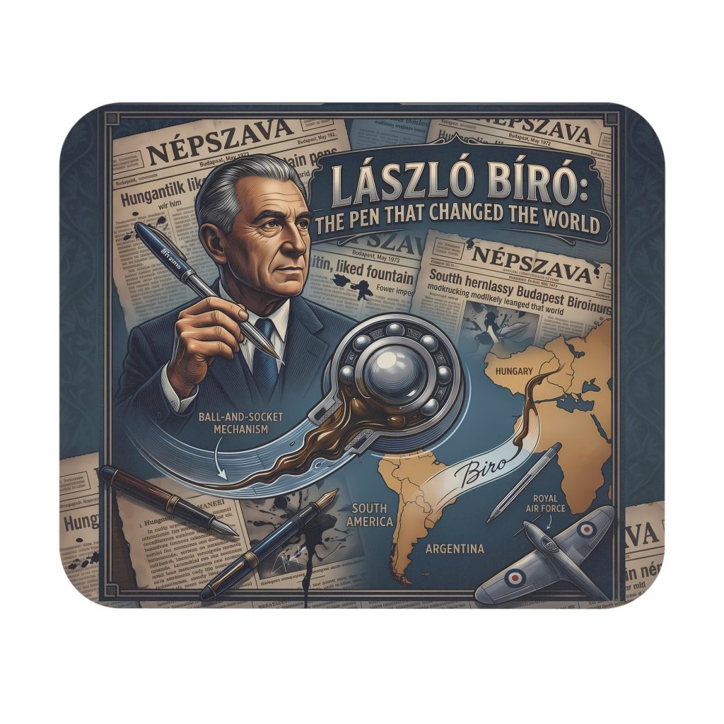 L&aacute;szl&oacute; B&iacute;r&oacute;: The Pen That Changed the World Mouse Pad