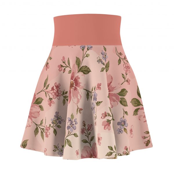 Floral Pink Vintage Skater Skirt