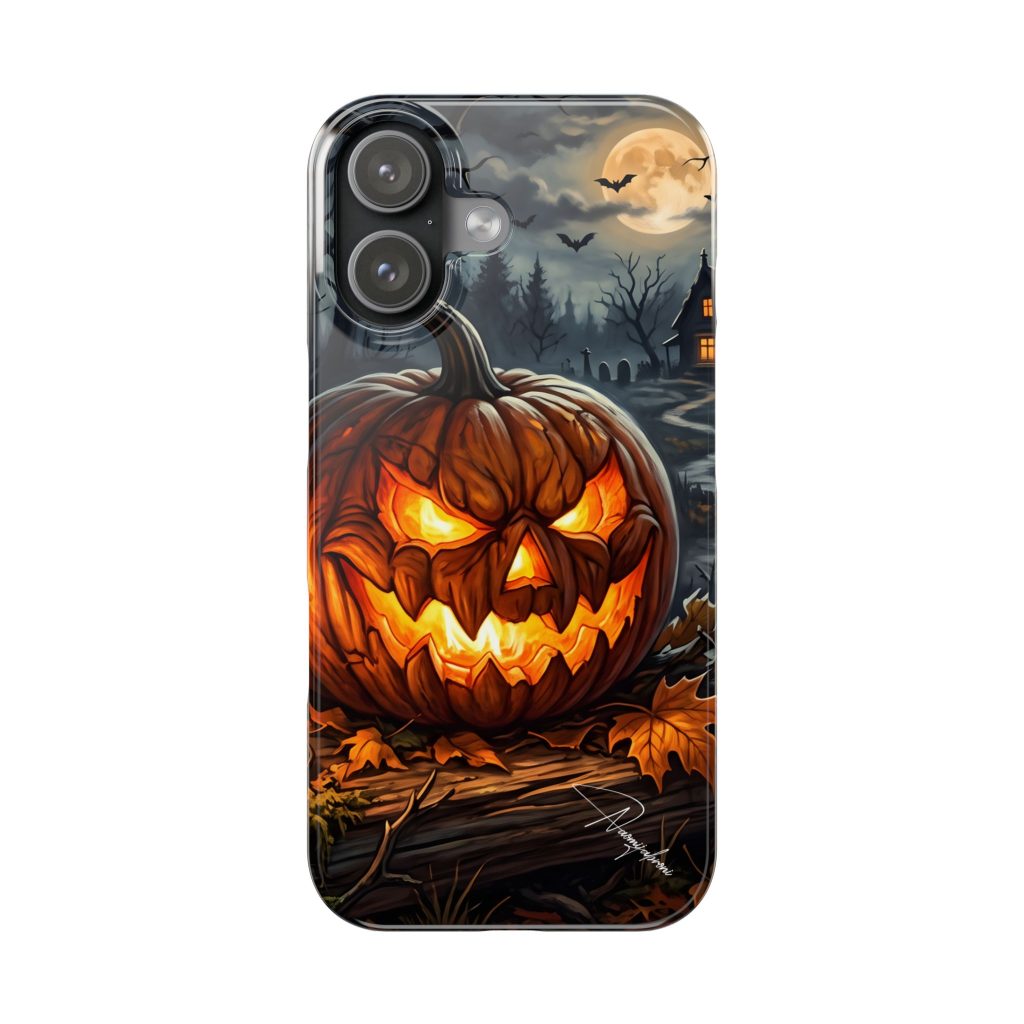 Halloween Jack-O'-Lantern Slim Phone Case