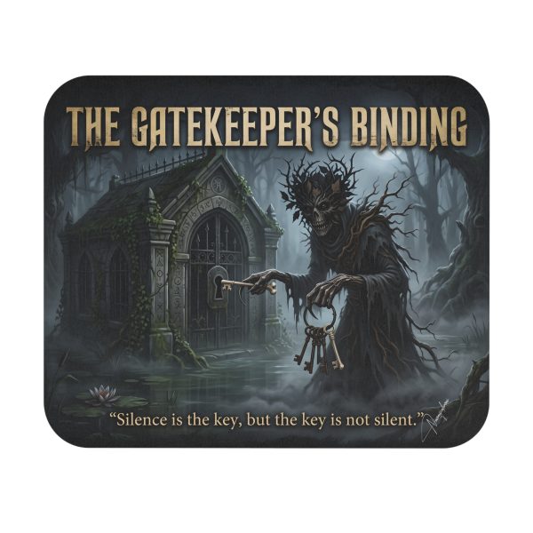 Gatekeeper's Binding Mouse Pad — Gothic Haunted Keymaster Desk Mat